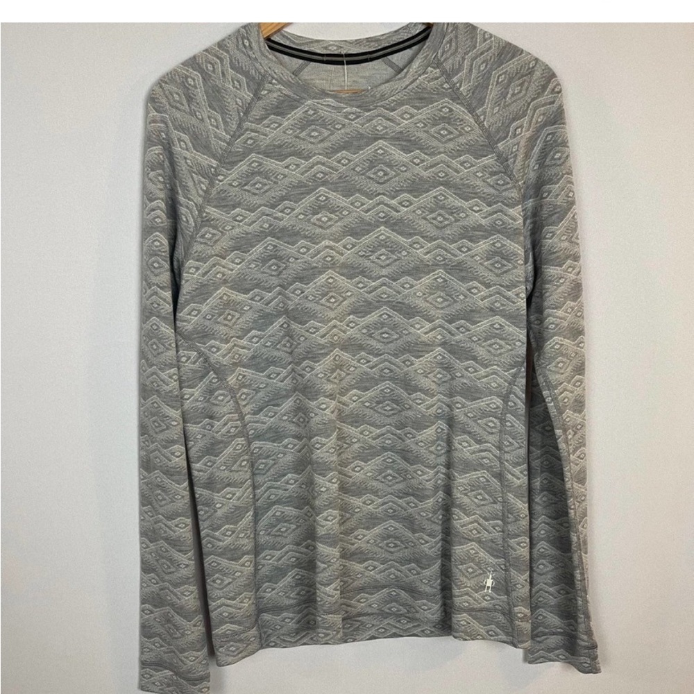 WOMEN'S SMARTWOOL MERINO 250 BASE LAYER PATTERN CREW Size XL NWT